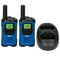 Alecto FR175BW - Set van twee walkie talkies - tot 7 kilometer bereik, blauw/zwart