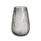 Vaas Grijs Glas 17 x 17 x 26 cm