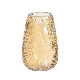 Vaas Amber Glas 17 x 17 x 26 cm