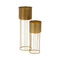 Plantenbakkenset Gouden Ijzer 22,5 x 22,5 x 69,2 cm