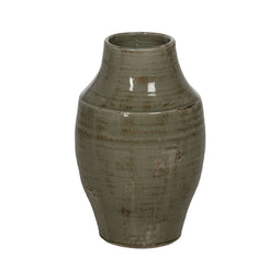 Vaas Groen Keramisch 26,5 x 26,5 x 41 cm
