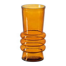 Vaas Oranje Gerecycled glas 13 x 13 x 25 cm