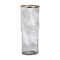 Vaas Wit Champagne Aluminium Kristal 19,5 x 19,5 x 51 cm