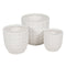 Plantenbakkenset Wit 37 x 37 x 35,5 cm (3 Stuks)