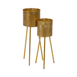 Plantenbakkenset Gouden Ijzer 28 x 24 x 71,5 cm