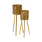 Plantenbakkenset Gouden Ijzer 28 x 24 x 71,5 cm