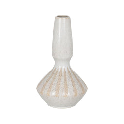 Vaas Wit Beige Keramisch 21,8 x 21,8 x 40 cm