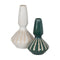 Vaas Wit Beige Keramisch 21,8 x 21,8 x 40 cm