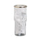 Vaas Wit Champagne Aluminium Kristal 18,5 x 18,5 x 39 cm