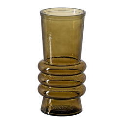 Vaas Groen Gerecycled glas 13 x 13 x 25 cm