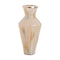 Vaas Beige Gouden Aluminium Kristal 28 x 28 x 57 cm