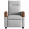 Fauteuil verstelbaar stof wolk grijs