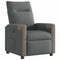 Fauteuil verstelbaar stof donkergrijs
