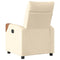 Fauteuil verstelbaar stof crmekleurig