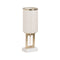 Vaas Wit Gouden Aluminium Kristal Marmer 12,5 x 12,5 x 37 cm