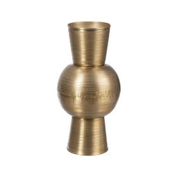 Vaas Gouden Aluminium 20,3 x 20,3 x 41,9 cm