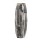 Vaas Wit Zwart Aluminium Kristal 23 x 23 x 61 cm