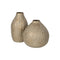 Vaas Beige Gouden Ijzer 25 x 25 x 25 cm