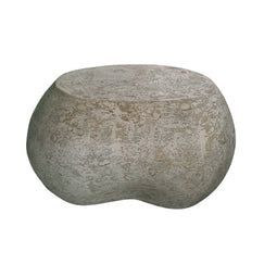 PTMD Hiranya Grey Round Organic Shaped GRC Stool