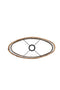 Light&living Kap ovaal recht smal 38-17,5-28 cm OSIRE terra-bruin