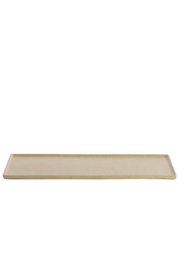 Light&living Schaal 49x19x1 cm MAES zand+licht bruin gespikkeld