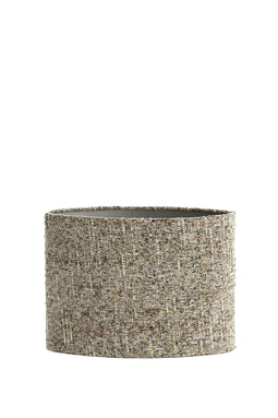 Light&living Kap ovaal recht smal 38-17,5-28 cm OSIRE grijs-bruin