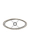 Light&living Kap ovaal recht smal 38-17,5-28 cm OSIRE grijs-bruin