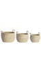 Light&living Mand S/3 Ø23x23+Ø29x26+Ø33x30 cm KILBAHA crème