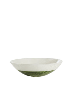 Light&living Schaal Ø26x7,5 cm BINANGA wit+groen