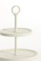 Light&living Etagere 2 laags Ø24x37 cm LUTEK crème