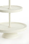 Light&living Etagere 2 laags Ø24x37 cm LUTEK crème