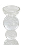 Light&living Kaarsenhouder Ø9,5x34 cm ITINGA glas bubbel helder