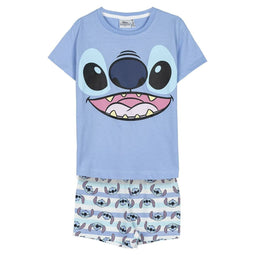 Pyjama Kinderen Stitch Blauw Maat 10 Jaar