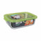 Rechthoekige lunchbox met deksel Quttin Groen Rechthoekig 1,5 L (6 Stuks)