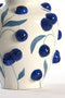 Light&living Vaas deco Ø22x25,5 cm BLUEBERRY keramiek wit-blauw