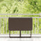 Tuintafel inklapbaar 90x51x75 cm poly rattan bruin