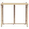 Tuintafel inklapbaar 90x51x75 cm poly rattan beige