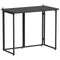 Tuintafel inklapbaar 90x51x75 cm poly rattan zwart