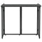 Tuintafel inklapbaar 90x51x75 cm poly rattan zwart