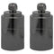 Lamphouders 2 st glanzend zwart E27