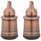 Lamphouders 2 st rood brons E27