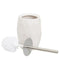 Toiletborstel Wit Keramisch 13 x 13 x 33 cm