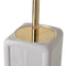 Toiletborstel Wit Keramisch 11 x 11 x 30 cm