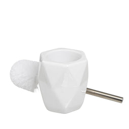 Toiletborstel Wit Keramisch 12 x 12 x 34 cm