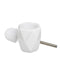 Toiletborstel Wit Keramisch 12 x 12 x 34 cm