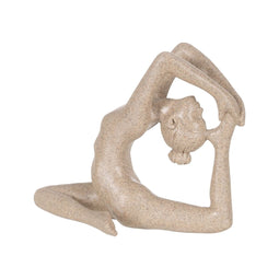 Decoratieve figuren Beige Yoga 21,2 x 12 x 18,4 cm