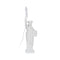 Bureaulamp Wit Hars 40 W 18,5 x 17 x 57 cm