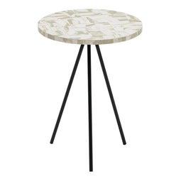 Bijzettafel Zwart Beige 38 x 38 x 50 cm