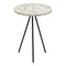 Bijzettafel Zwart Beige 38 x 38 x 50 cm