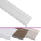 Trapneuzen L-vormig 15 st 90 cm aluminium zilverkleurig